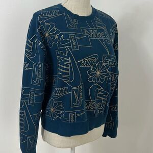 Nike Icon Clash Crew Valerian Blue Sweater Women’s Size S